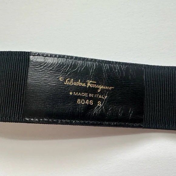 Black Salvatore Ferragamo women’s belt